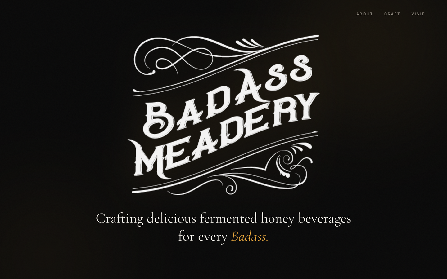 Bad's Meadery homepage